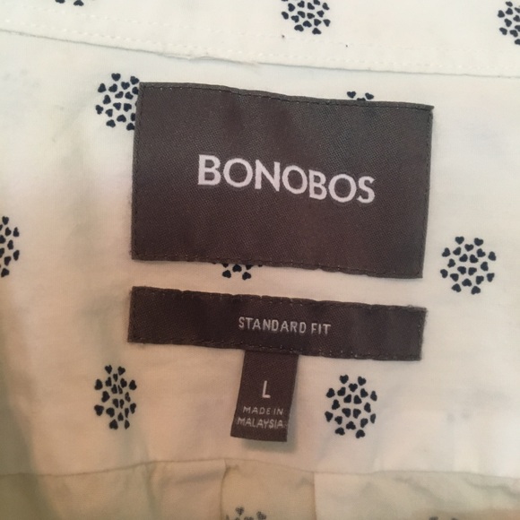 White Patterned Button Down - Picture 3 of 4